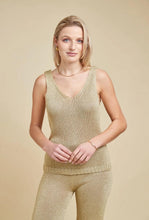 Load image into Gallery viewer, JSM Knitted Tank Top Gold
