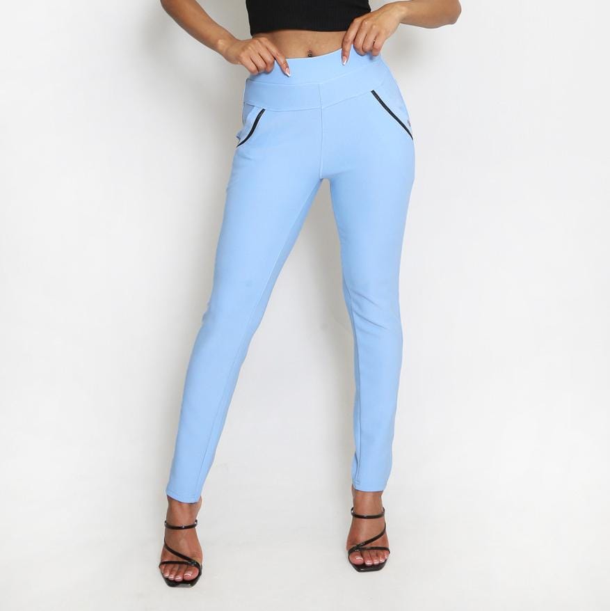 Soft Fitted Trouser Blue