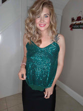Load image into Gallery viewer, Sequin Vest Top Pink / Red / Green

