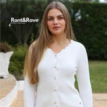 Load image into Gallery viewer, Elda Cardigan Soft White By Rant n Rave
