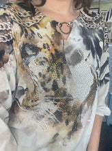 Load image into Gallery viewer, Amelia Animal Print Blouse
