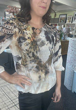 Load image into Gallery viewer, Amelia Animal Print Blouse
