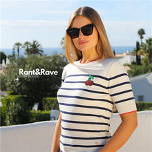Load image into Gallery viewer, Loren Jumper Navy Stripe By Rant n Rave
